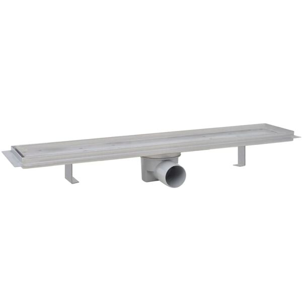 vidaXL Sprchov&yacute; odtokov&yacute; žlab rovn&yacute; 2 ks 630 x 140 mm nerezov&aacute; ocel