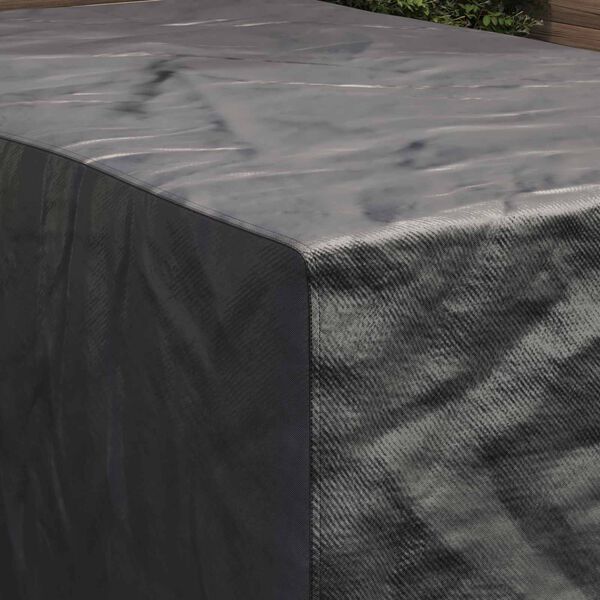 vidaXL Pokryv na n&aacute;bytek Jednobarevn&yacute; Čern&aacute; 143 x 225 x 90 cm 420D