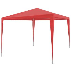 vidaXL Party Stan Červen&aacute; 300 x 300 x 255 cm PE a ocel