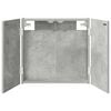 vidaXL Skř&iacute;ň na terče Betonově &scaron;ed&aacute; 56 x 12 x 53,5 cm Kompozitn&iacute; dřevo