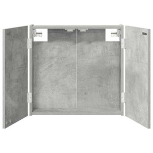 vidaXL Skř&iacute;ň na terče Betonově &scaron;ed&aacute; 56 x 12 x 53,5 cm Kompozitn&iacute; dřevo