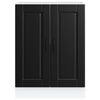 vidaXL Kuchyňská spodní skříňka "Porto" černý kompozitní dřevo
