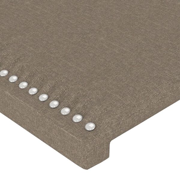 vidaXL Čelo postele taupe 90x5x78/88 cm textil