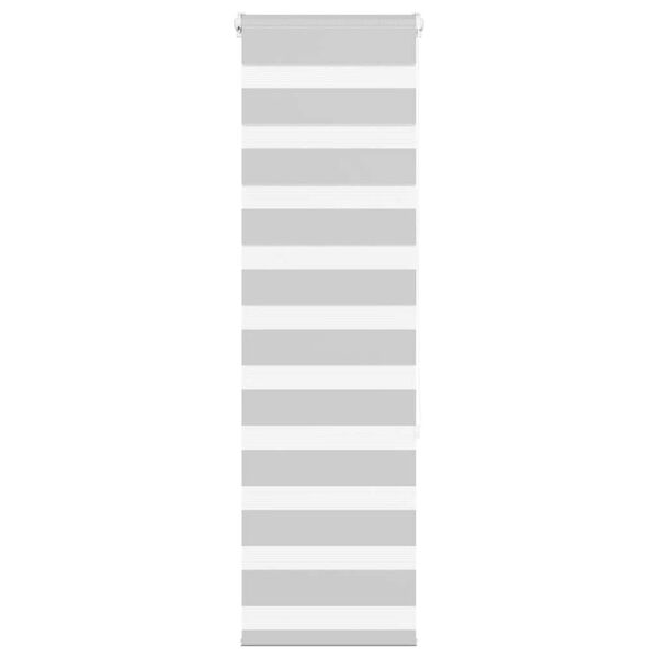 vidaXL Zebra roleta světle &scaron;ed&aacute; 40x150 cm &scaron;&iacute;řka l&aacute;tky 35,9cm polyester