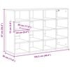 vidaXL Skř&iacute;ň na obuv Betonov&aacute; &scaron;ed&aacute; 103 x 30 x 67 cm kompozitn&iacute; dřevo
