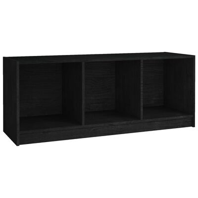 vidaXL TV stolek černý 104 x 33 x 41 cm masivní borové dřevo