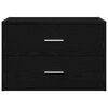vida Skříňka s 2 zásuvkami černý dub 60x31x40 cm kompozitní dřevo