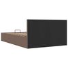 vidaXL Rám postele s úložným prostorem taupe textil 120 x 200 cm