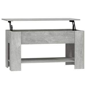 vidaXL Konferenčn&iacute; stolek betonově &scaron;ed&yacute; 101x49x52 cm kompozitn&iacute; dřevo
