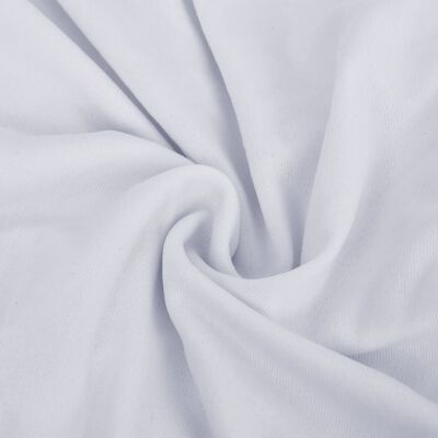 vidaXL Strečový potah na čtyřmístnou pohovku bílý polyesterový žerzej