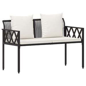 vidaXL Zahradn&iacute; lavičky 2 -Seater 116 x 56 x 75 cm polyratan