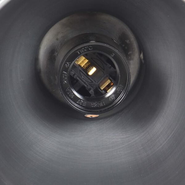 vidaXL N&aacute;stěnn&aacute; lampa E27 stř&iacute;brn&aacute; masivn&iacute; mangovn&iacute;kov&eacute; dřevo a železo