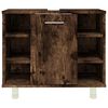 vidaXL Koupelnov&aacute; skř&iacute;ňka kouřov&yacute; dub 60x32x53,5 cm kompozitn&iacute; dřevo