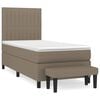 vidaXL Box spring postel s matrac&iacute; taupe 90x190 cm textil