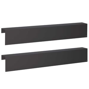vidaXL Kryc&iacute; profil na zahradn&iacute; obruby 2 ks 100 x 10 x 15 cm Ocel