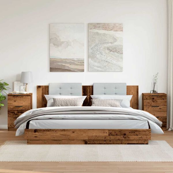 vidaXL Nočn&iacute; stolky 2 ks old wood 40 x 36 x 65 cm kompozitn&iacute; dřevo