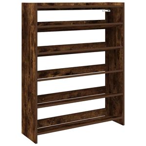 vidaXL Botn&iacute;k kouřov&yacute; dub 80x25x100 cm kompozitn&iacute; dřevo