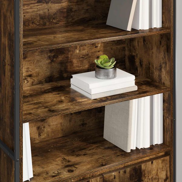 vidaXL Vysok&eacute; skř&iacute;ně 2 pcs Kouřov&yacute; dub 79 x 36 x 200 cm