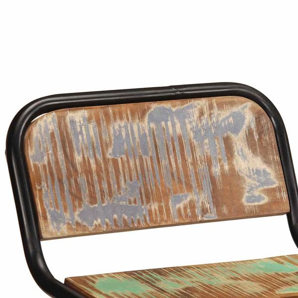 VidaXL Barov&eacute; stoličky 4 ks 46x35,5x70 cm Masivn&iacute; dřevo Rekultivovan&eacute;