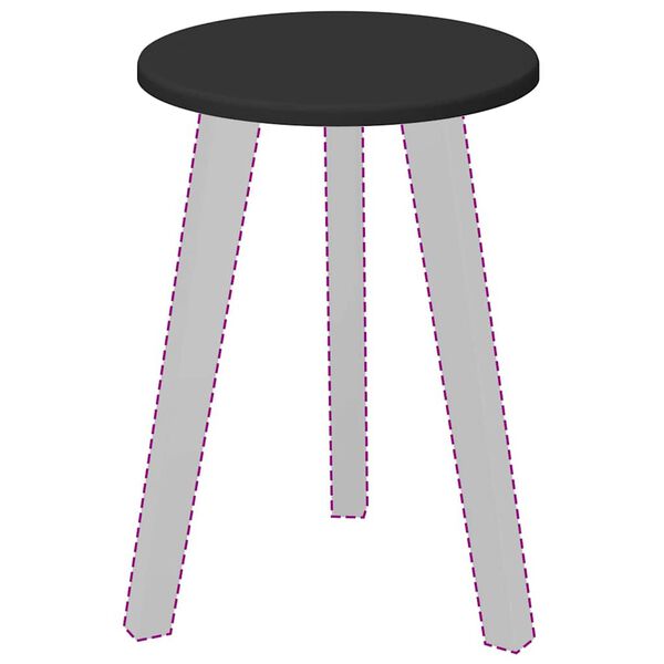 vidaXL Deska stolu Černá 30 x 30 x 1,5 cm kompozitní dřevo