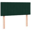vidaXL Box spring postel s matrac&iacute; tmavě zelen&aacute; 120x220 cm samet