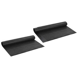vidaXL R&yacute;hovan&aacute; odvodňovac&iacute; deska 2 ks Čern&aacute; 1 x 20 m HDPE