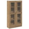vidaXL Vysok&aacute; komoda Artisan Dub 82,5 x 30,5 x 150 cm Tvrzen&eacute; dřevo