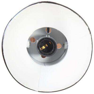 vidaXL Nástěnná lampa industriální styl černá kulatá E27