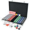 vidaXL Poker set s 1000 žetony hliník