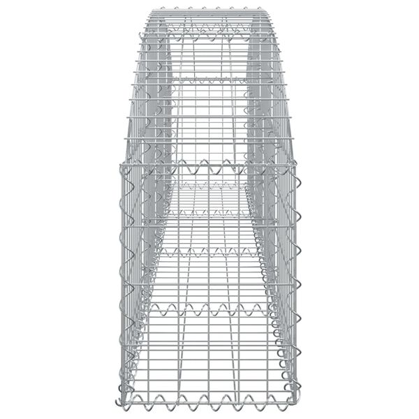 vidaXL Klenut&yacute; gabionov&yacute; ko&scaron; 200 x 30 x 40/60 cm pozinkovan&eacute; železo