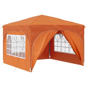 vidaXL P&aacute;rty stan s v&yacute;suvn&yacute;m st&aacute;nkem 290 x 290 x 245 cm Oranžov&aacute;