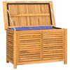 vidaXL Zahradn&iacute; &uacute;ložn&yacute; box s vložkou 90 x 50 x 58 cm masivn&iacute; teak