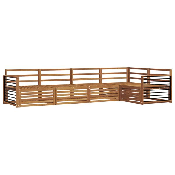 vidaXL Venkovn&iacute; pohovkov&aacute; souprava 5 pcs Př&iacute;rodn&iacute;