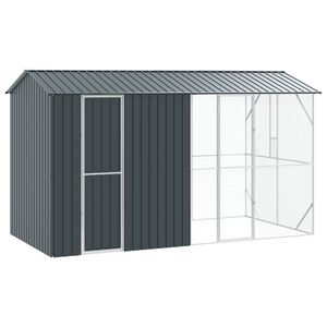 vidaXL Ptač&iacute; klec Antracit 430 x 208 x 247 cm Pozinkovan&aacute; ocel