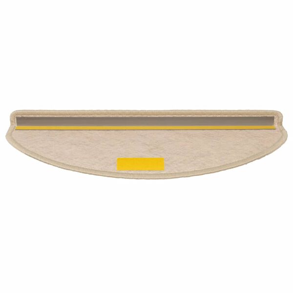 vidaXL Samolepic&iacute; rohože na schody Sisal-Look 30 ks 65x21x4 cm P&iacute;sek