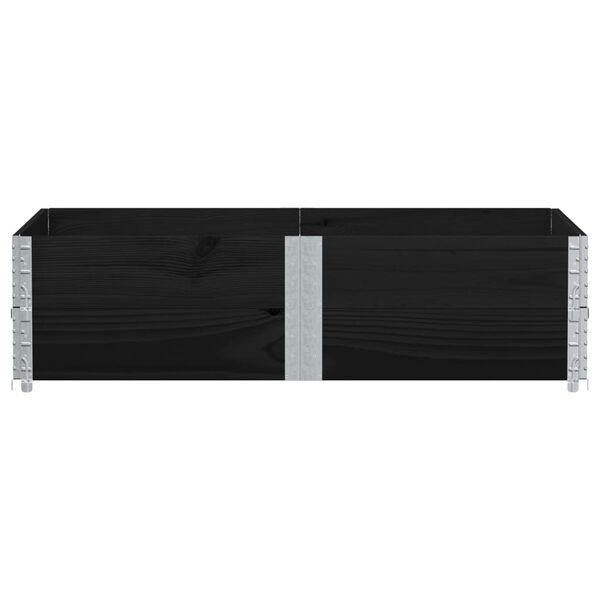 vidaXL Zahradn&iacute; truhl&iacute;k čern&yacute; 150 x 100 cm masivn&iacute; borov&eacute; dřevo
