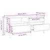 vidaXL Televizn&iacute; skř&iacute;ň se z&aacute;suvkou Star&eacute; dřevo 100 x 34,5 x 44,5 cm