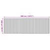 vidaXL Koberec obd&eacute;ln&iacute;kov&yacute; př&iacute;rodn&iacute; 100 x 300 cm bambus