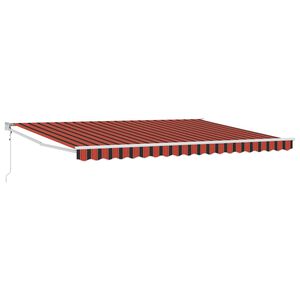 vidaXL Mark&yacute;za Oranžov&aacute; a hněd&aacute; 450 x 300 x 165 cm Polyester a kov