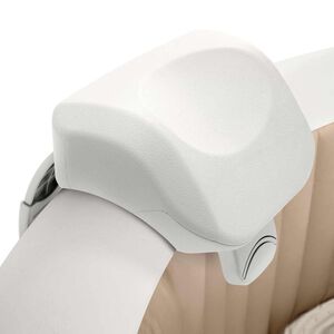Intex Opěrka hlavy Premium PureSpa b&iacute;l&aacute; 28 x 23 x 17 cm pěnov&yacute; molitan