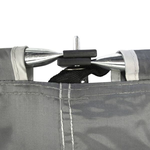 Bo-Camp Větrná zástěna s oknem Dennis 500 x 140 cm šedá