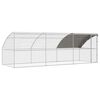 vidaXL Klec pro drůbež s 1 dv&iacute;řky 3 ks Stř&iacute;brn&aacute; 600 x 200 x 200 cm