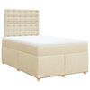 vidaXL Box spring postel s matrac&iacute; kr&eacute;mov&aacute; 120x200 cm textil