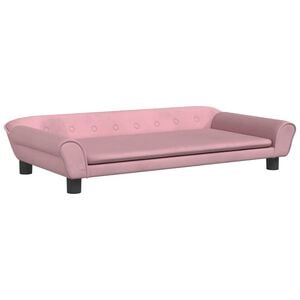 vidaXL Pel&iacute;&scaron;ek pro psy růžov&yacute; 100 x 50 x 21 cm samet