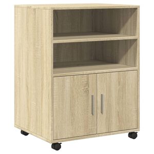 vidaXL Skř&iacute;ňka na kolečk&aacute;ch dub sonoma 60x48x81 cm kompozitn&iacute; dřevo