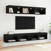 vidaXL TV wall cabinet N&aacute;stěnn&yacute; Panama Čern&yacute; dub 100 x 30 x 30 cm