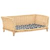 vidaXL Pel&iacute;&scaron;ek pro psy s podu&scaron;kou 90 x 54 x 35 cm př&iacute;rodn&iacute; vrba