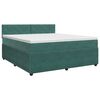 vidaXL Postel boxspring s matrac&iacute; Tmavě zelen&aacute; 140 x 200 cm Samet