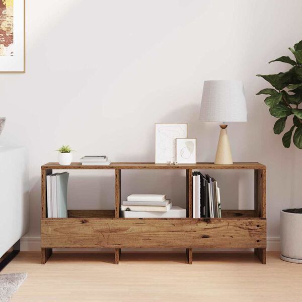 vidaXL Reg&aacute;l na časopisy Star&eacute; dřevo 102 x 30 x 45 cm