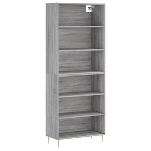 vidaXL Skř&iacute;ň betonově &scaron;ed&aacute; 69,5 x 32,5 x 180 cm kompozitn&iacute; dřevo